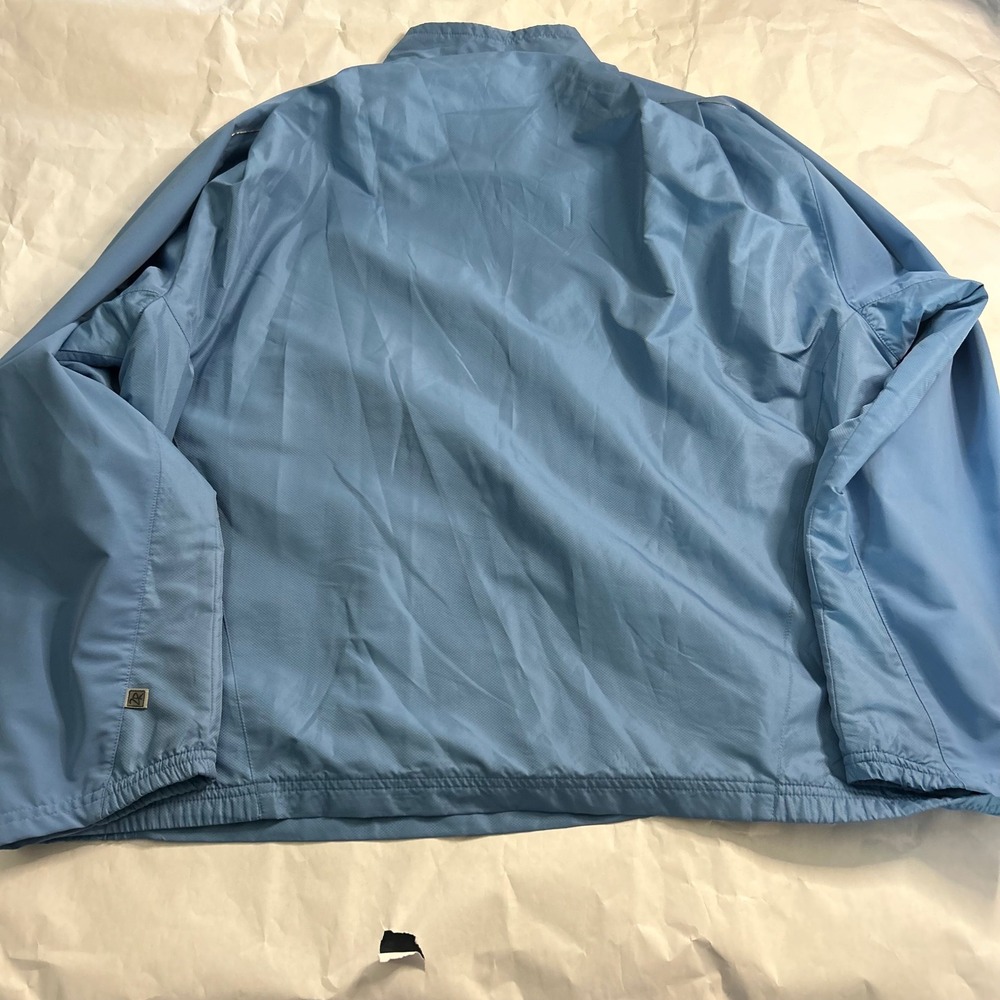 Zero Restriction Mens Blue Pullover Track Rain To… - image 2